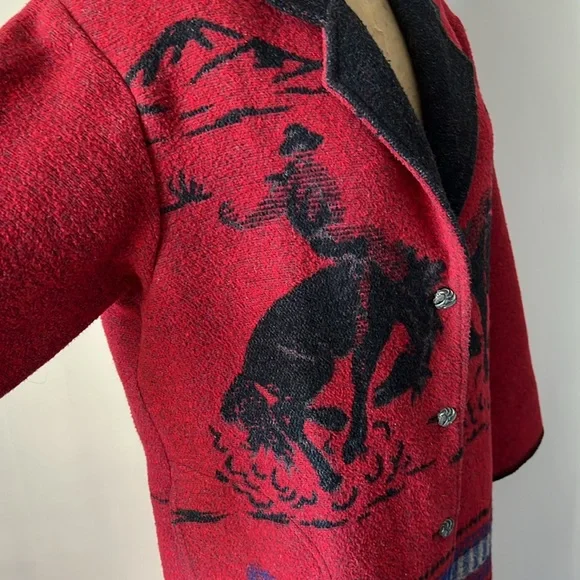 Vintage Cowboy Cowgirl Rodeo Duster Jacket
